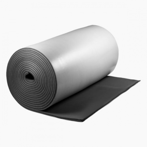 Рулон теплоизоляционный из вспененного каучука с защитным покрытием K-FLEX 13x1000-14 ECO black IN CLAD grey