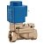 Danfoss 042U436719 Клапан эл/магн латунь НО EV220W Ду32 G1 1/4'' ВР серия 10-50 с катушкой AS024CS 24В AC 80С