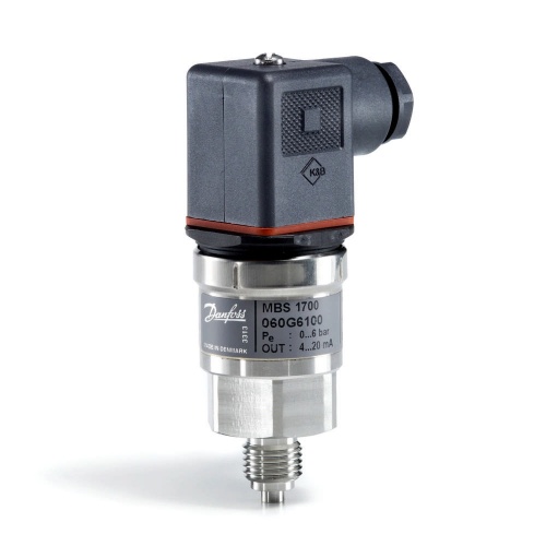 Danfoss 060G6106 — Преобразователь (датчик) давления MBS1700, 0-16 бар, выходной сигнал 4-20 мА, внешняя резьба G1/2, IP 65