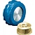 Danfoss 065B7522 Клапан обратный осевой латунь NVD 802 Ду 50