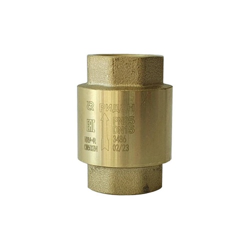Ридан NRV-R 065B8328R — Клапан обратный резьбовой PN25, DN40, Т -10 °C...+110 °C, материал корпуса — латунь CW602N