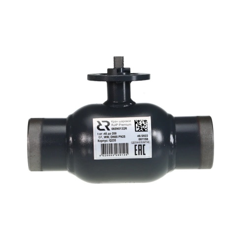 Ридан RJIP Premium 065N0147R — Кран шаровой WW DN125 PN25 GF (приварной, под привод, стандартный проход)