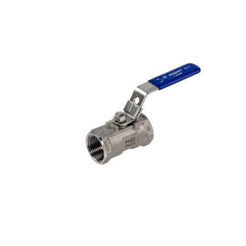 Ридан BVS-R 082X4604R — Шаровый кран резьбовой DN25 PN63, с рукояткой, корпус — коррозионностойкая сталь, шар — коррозионностойкая сталь AISI316; уплотнение по шару R-PTFE (15% C)
